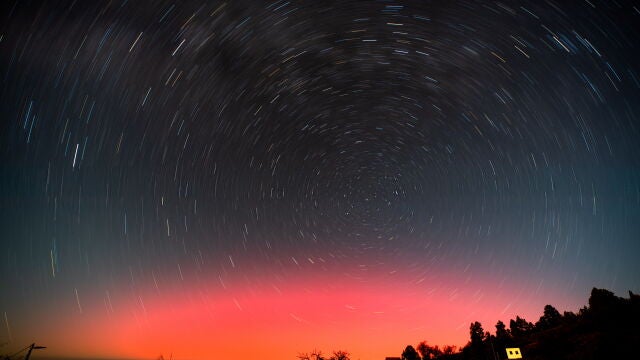 Se observan auroras boreales desde la isla de La Palma