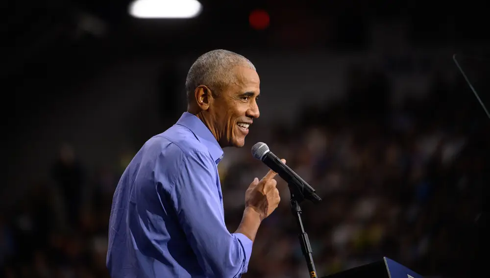 Former US President Obama hits campaign trail for Vice President Harris