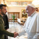 El Papa recibe al presidente ucraniano en el Vaticano 