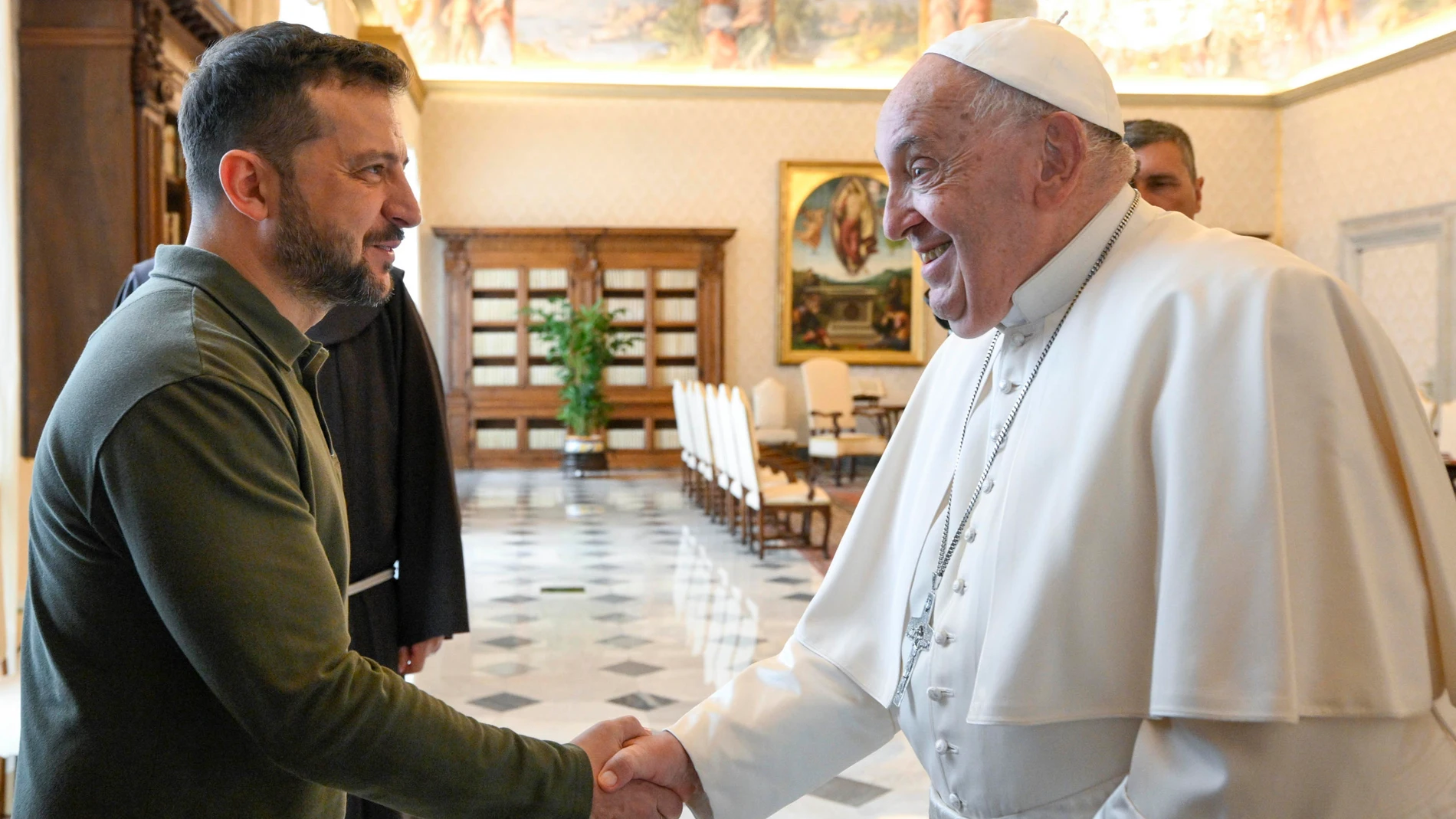 El Papa recibe al presidente ucraniano en el Vaticano