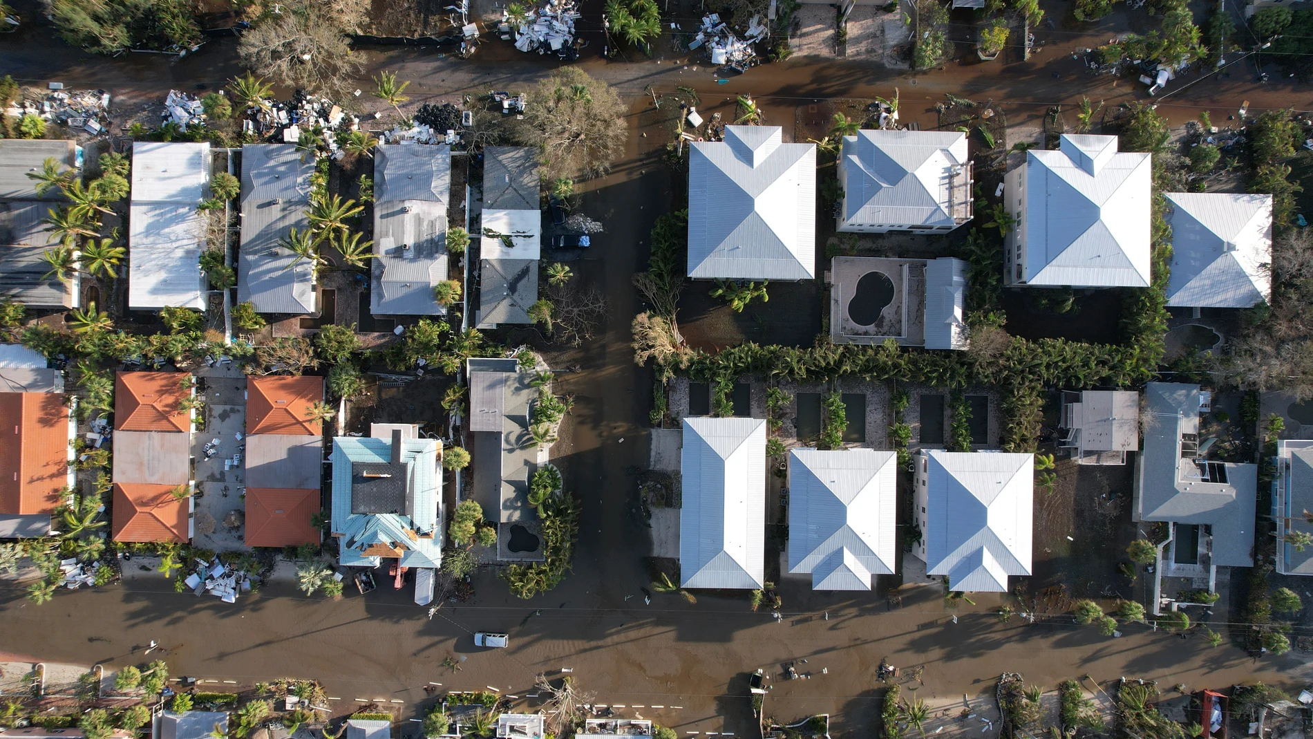 Azote del huracán 'Milton' en Florida