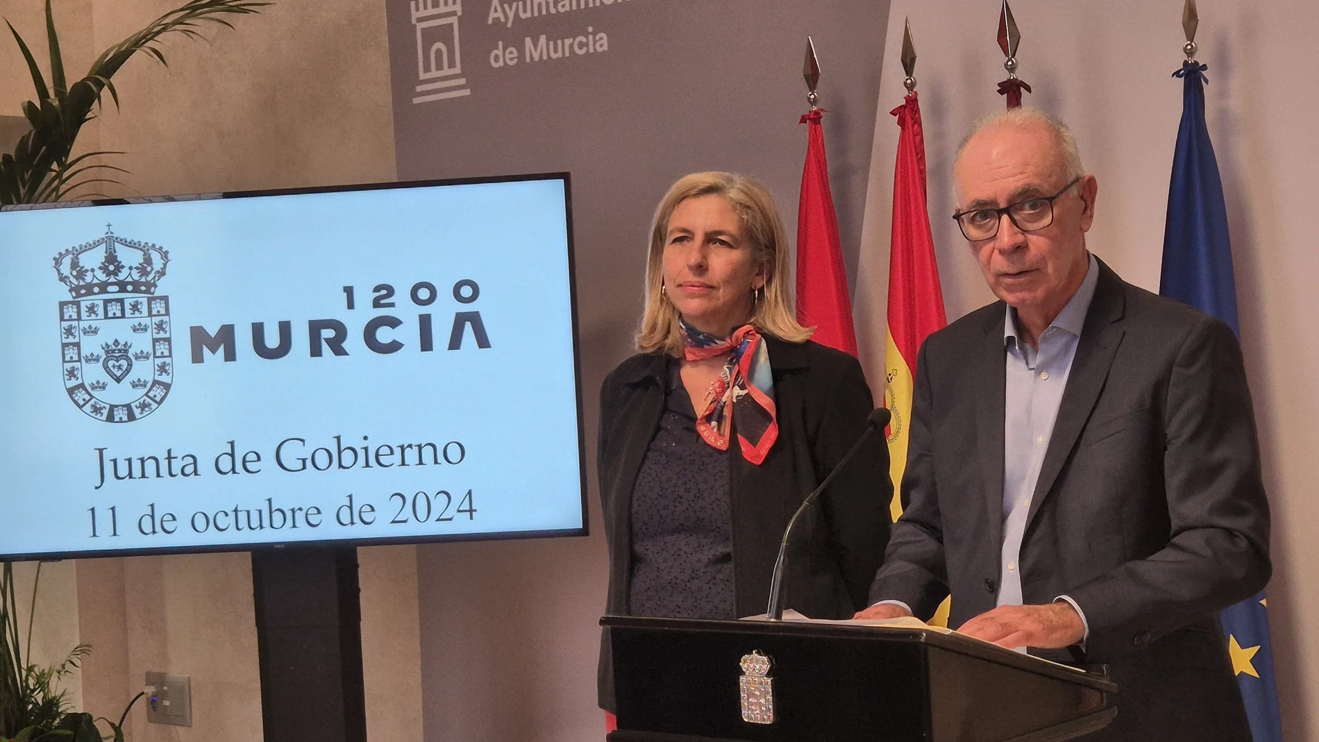 El concejal Antonio Navarro ofrece declaraciones sobre las viviendas de alquiler social