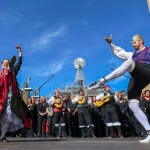 Preparativos para las Fiestas del Pilar en Zaragoza