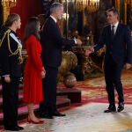 Recepción de los reyes de España con motivo del día de la Fiesta Nacional de España