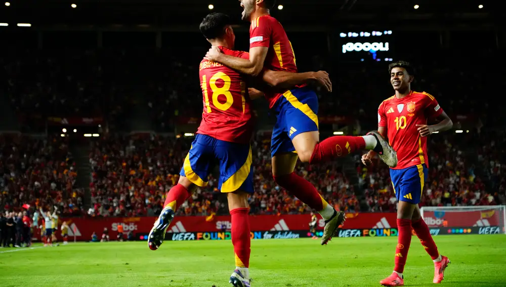 Spain Denmark Nations League Soccer