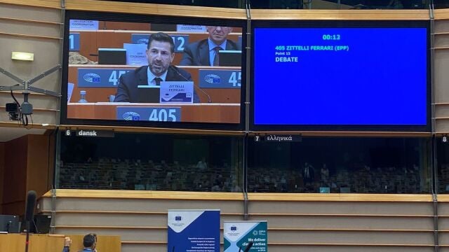 El director general de Unión europea, Adrián Zittelli, durante su intervención 