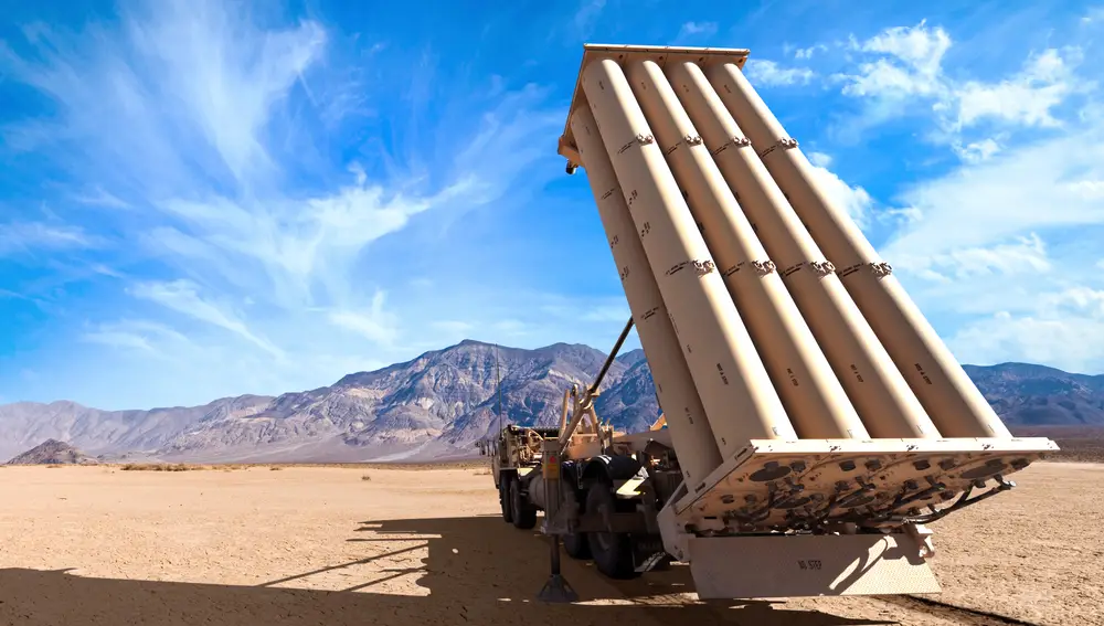 Un sistema antimisiles THAAD de Estados Unidos