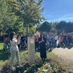 Inauguración de la escultura en el Parque Botánico de Huerta Otea que recuerda a los bebés fallecidos durante la gestación o tras el parto