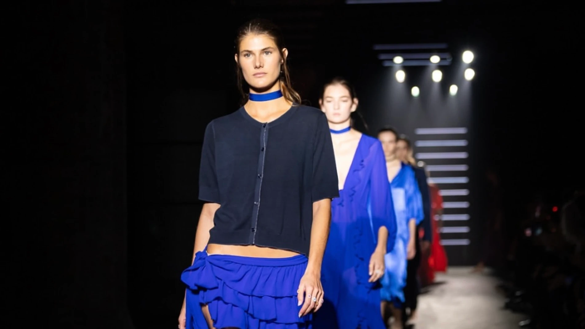 Desfile de Lebor Gabala en la primera jornada de la 080 Barcelona Fashion.