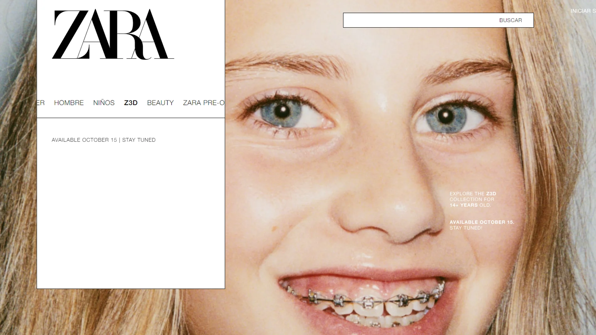 Z3D, la nueva sección de adolescentes de Inditex.