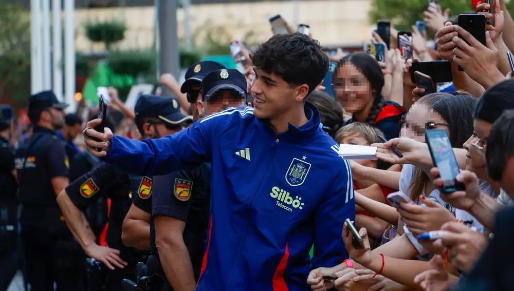 llegada selección española a Córdoba