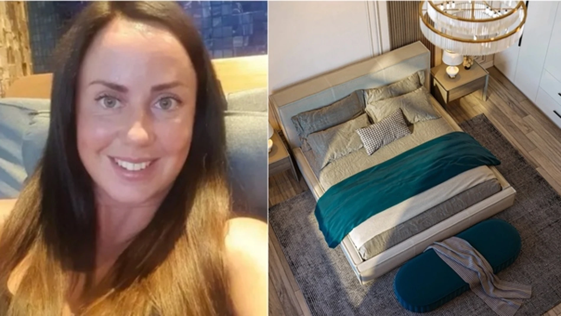 Helen Davey, de 39 años, quedó atrapada dentro del canapé de una cama y murió asfixiada