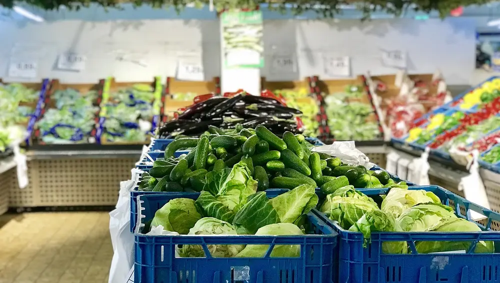 Imagen de archivo de un supermercado