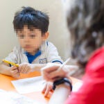Yareth en el Centro Envera de integración y rehabilitación para niños con algún tipo de discapacidad. 
