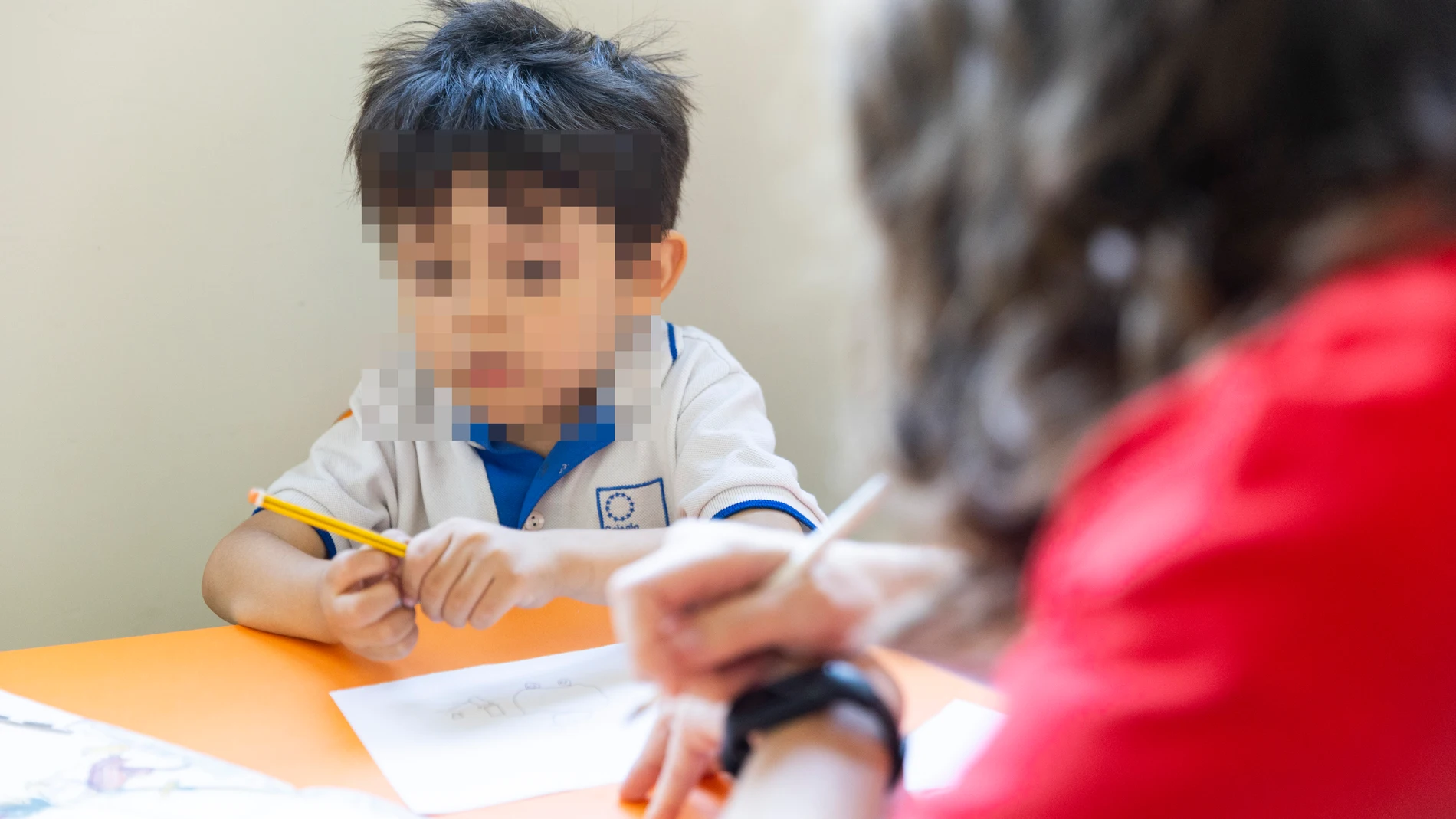 Yareth en el Centro Envera de integración y rehabilitación para niños con algún tipo de discapacidad.