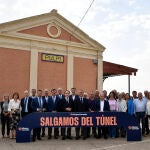 Los representantes empresariales hoy durante la celebración del acto en Pulpí (Almería)