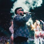 Omar Montes durante su concierto en Vistalegre