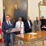 Recepción del Ayuntamiento de Salamanca a Giovanna Benedetti y Omar Ortiz Forero