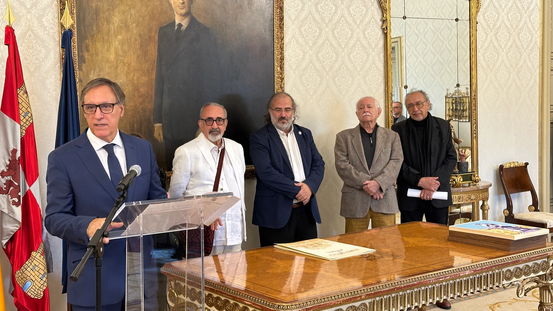 Recepción del Ayuntamiento de Salamanca a Giovanna Benedetti y Omar Ortiz Forero