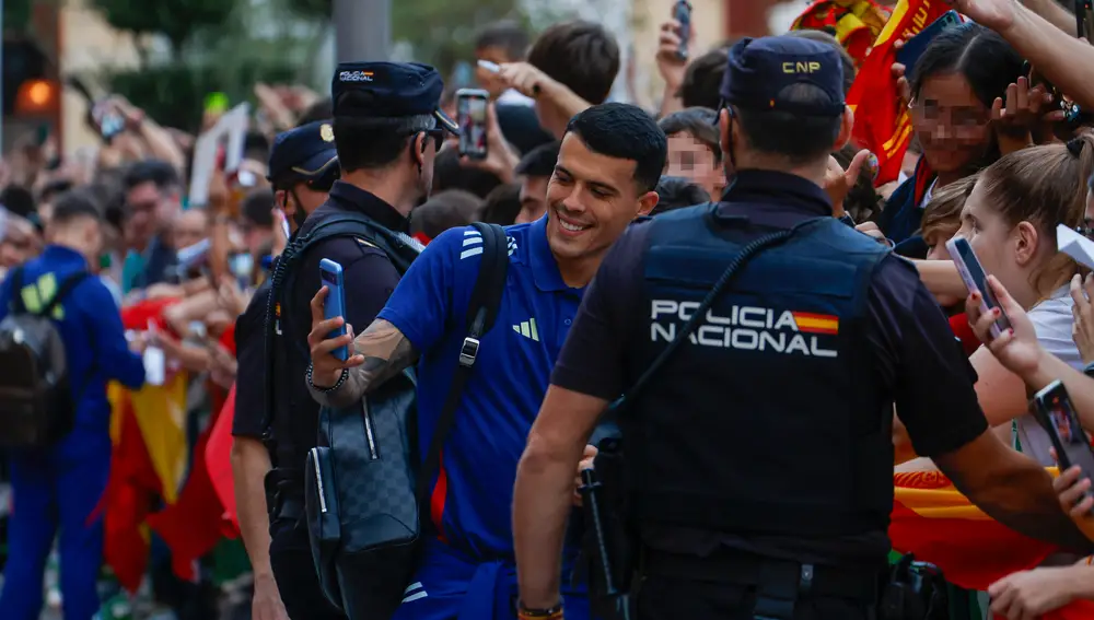 llegada selección española a Córdoba