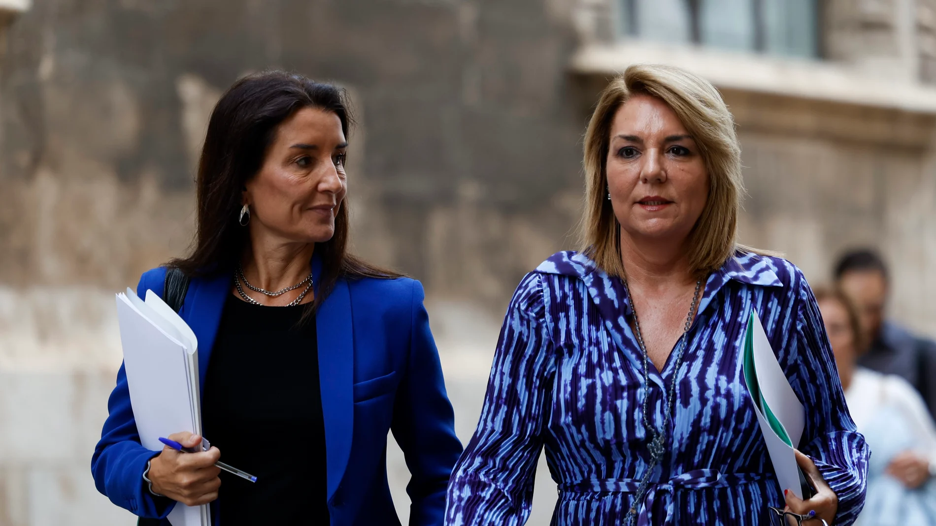 La consellera de Hacienda y portavoz del Consell, Ruth Merino, y la vicepresidenta, Susana Camarero