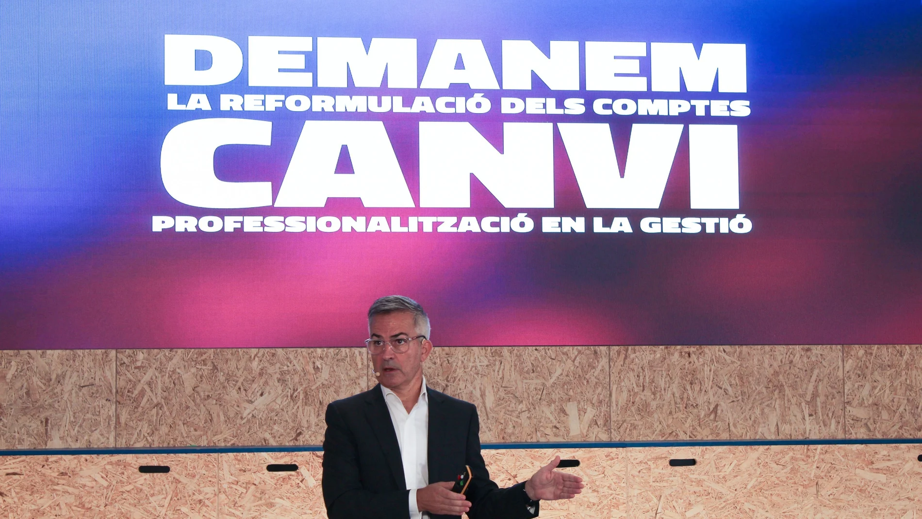 Víctor Font, en su comparecencia ante los medios de comunicación