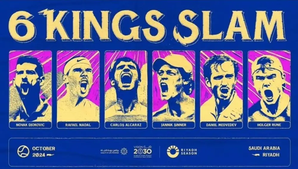 Cuadro y partidos del Six Kings Slam 2024: fechas, horarios y dónde ver, torneo Arabia Saudí.