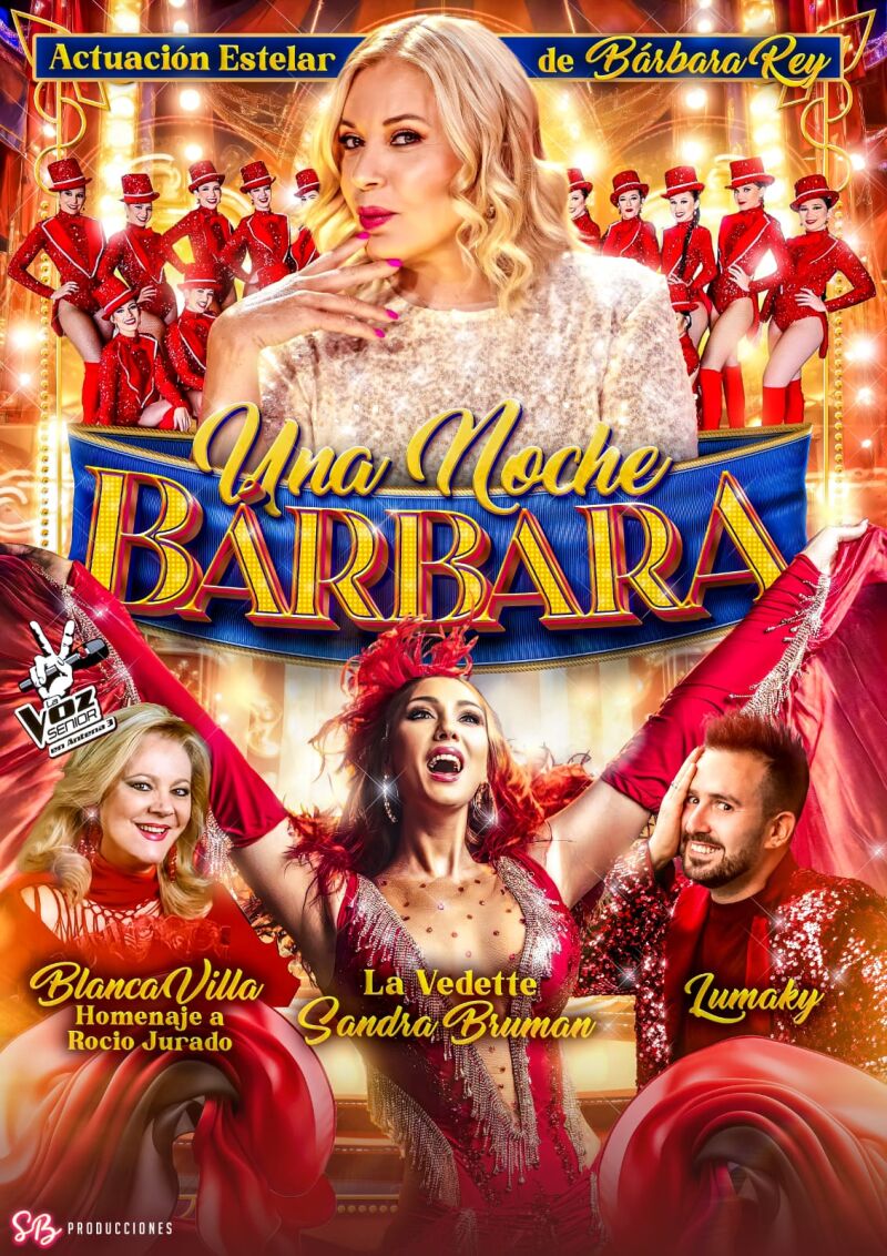 Cartel del espectáculo de Bárbara Rey y Sandra Bruman