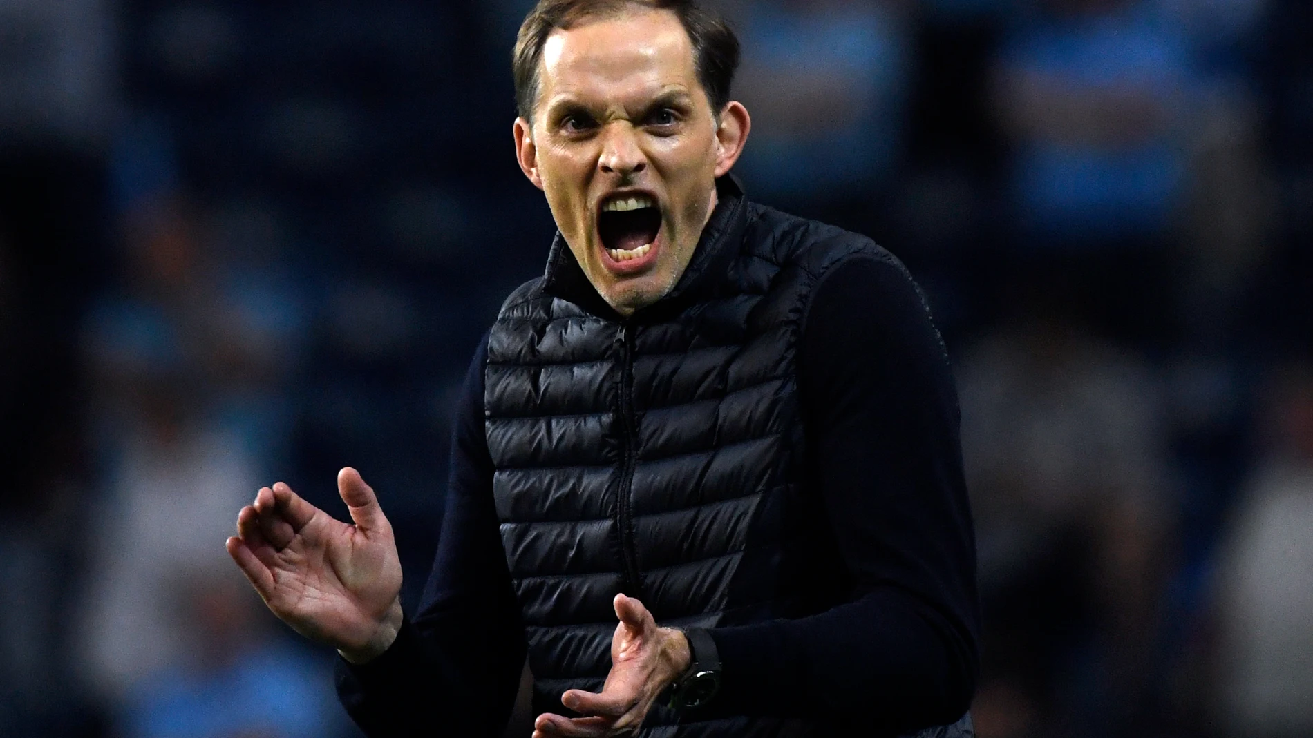 Thomas Tuchel en la final de la Champions League que ganó con el Chelsea