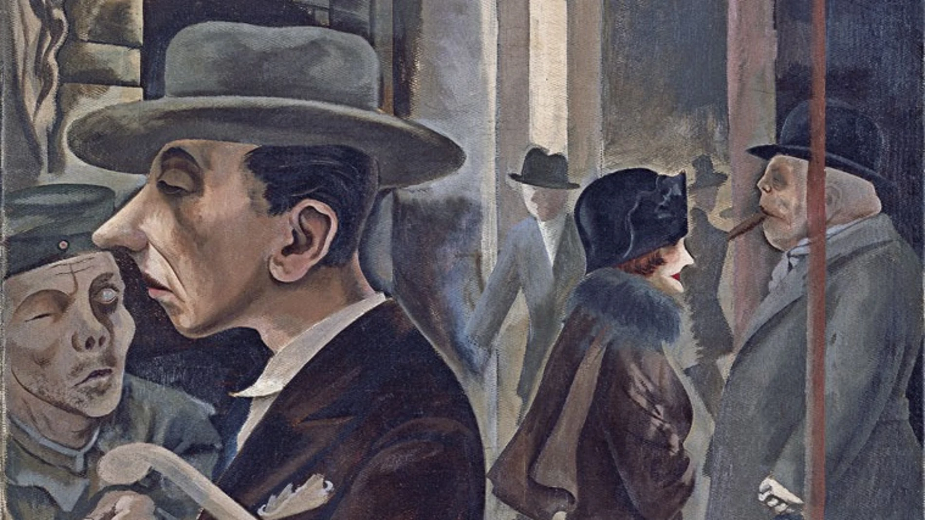 Cuadro 'Escena callejera, de George Grosz (1924)