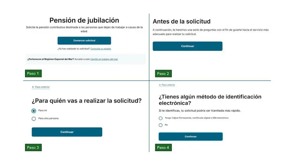 Cuestionario personalizado de la nueva página web de la Seguridad Social