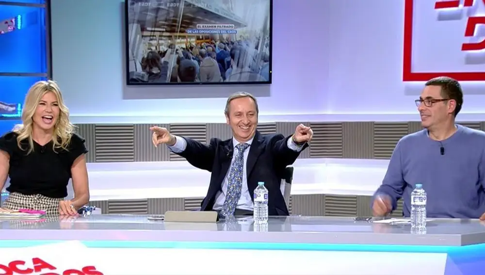 Patricia Cerezo, Carlos Cuesta y Antonio Naranjo en el programa 'En boca de todo'
