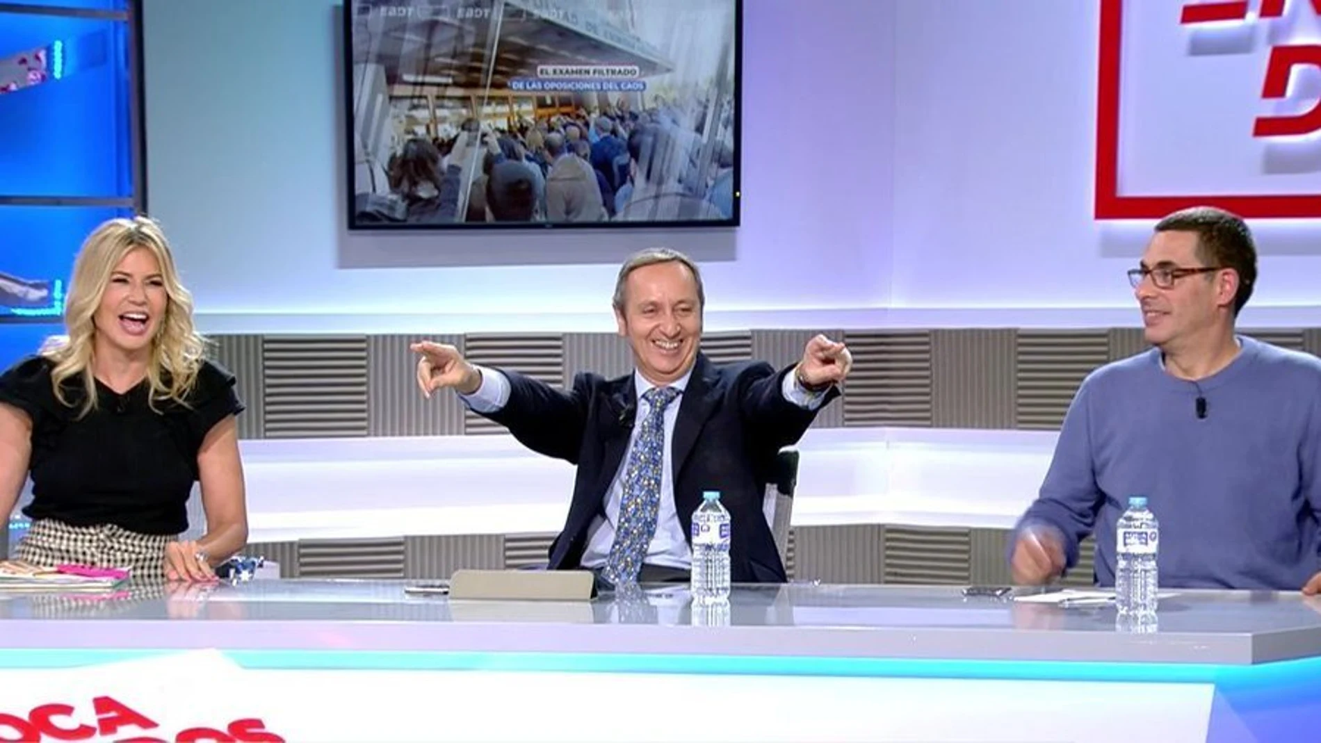 Patricia Cerezo, Carlos Cuesta y Antonio Naranjo en el programa 'En boca de todo'