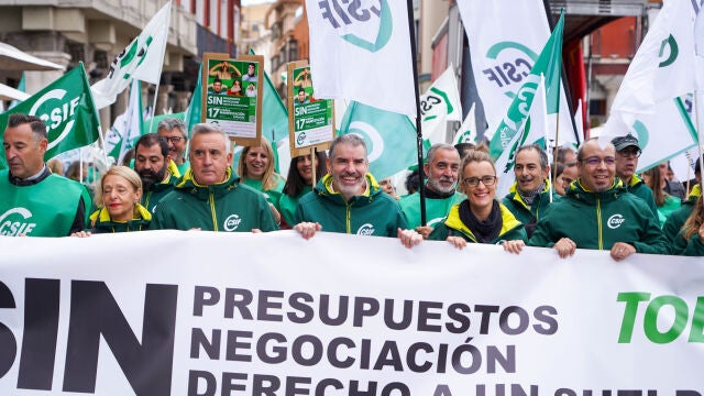 CSIF se manifiesta por las calles de Valladolid