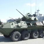 Un vehículo anfibio ACV de los Marines