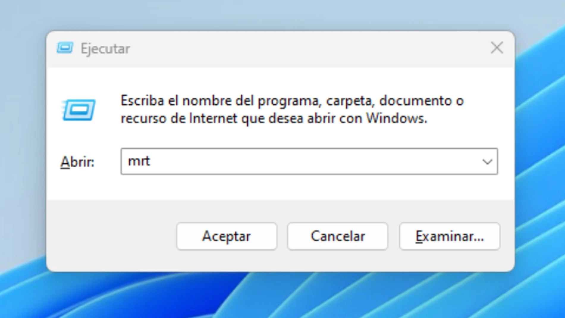 La consola de comandos de Windows 11.