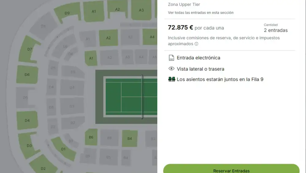 Entradas para la Copa davis