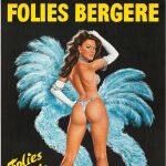 Cartel de un espectáculo de vedettes en el Folies Bergere de Paris