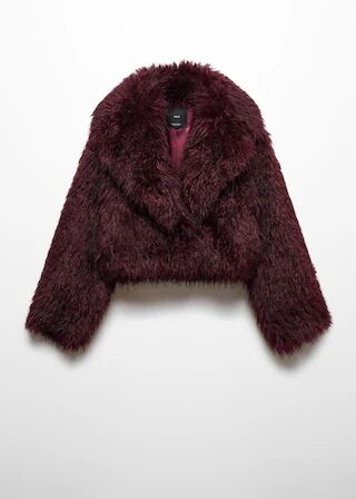 Abrigo peluche crop.