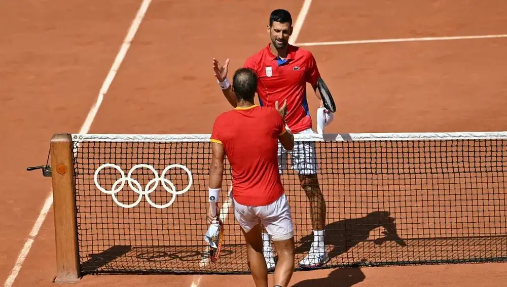 Nadal y Djokovic en los JJOO París 2024.