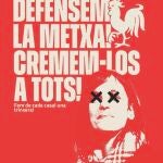 El cartel incita a quemar a Sílvia Orriols
