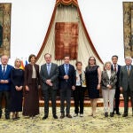 Juan Manuel Corchado con los nuevos socios de honor 