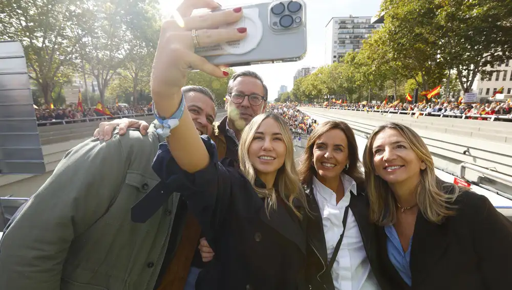 Delegación del PP presente en la manifestación