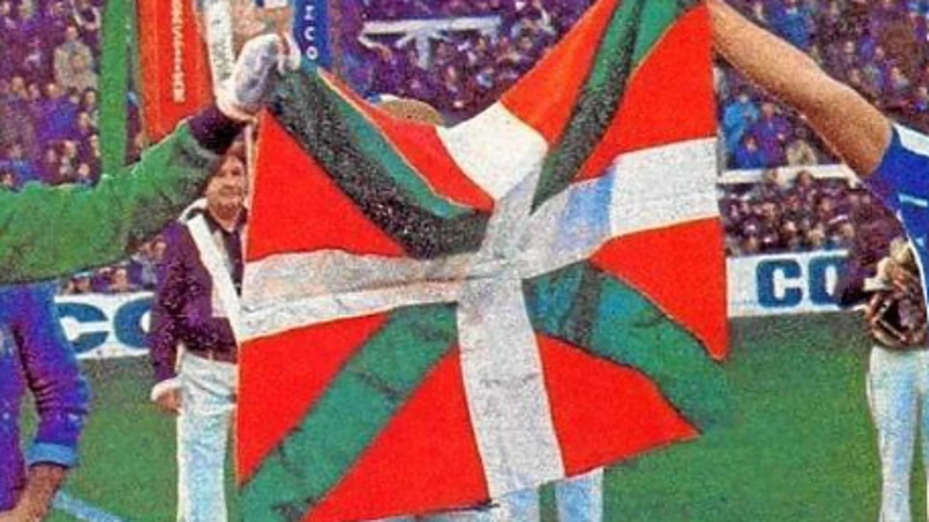 El partido de fútbol que legalizó la ikurriña prohibida por Franco