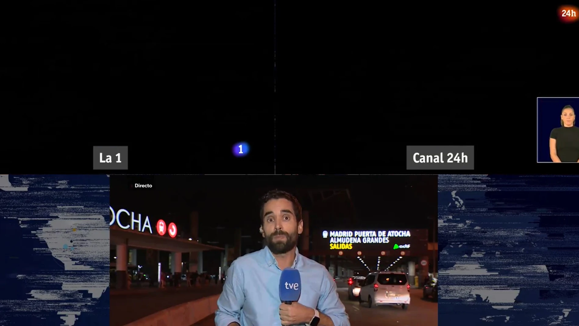 RTVE, paralizada y fundido a negro en pleno directo