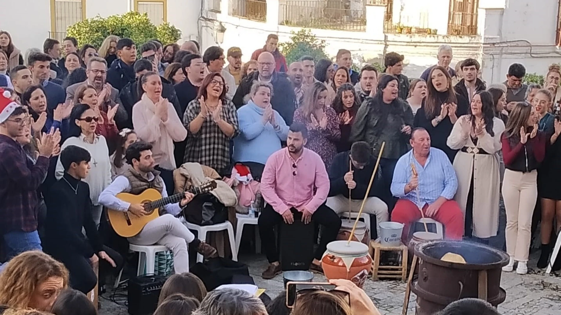 Celebración de una zambomba en Jerez