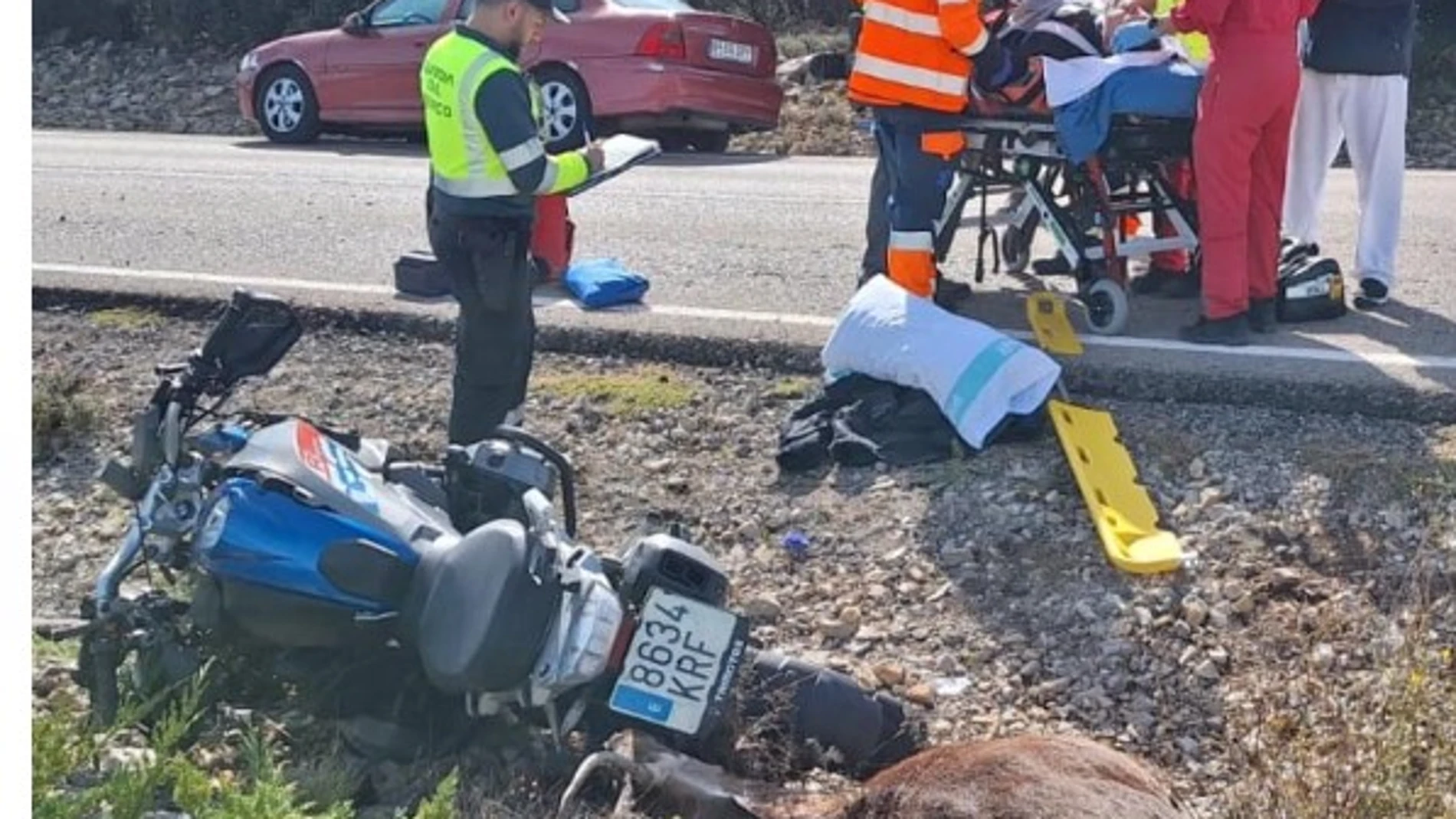Momento es que es atendido el motorista