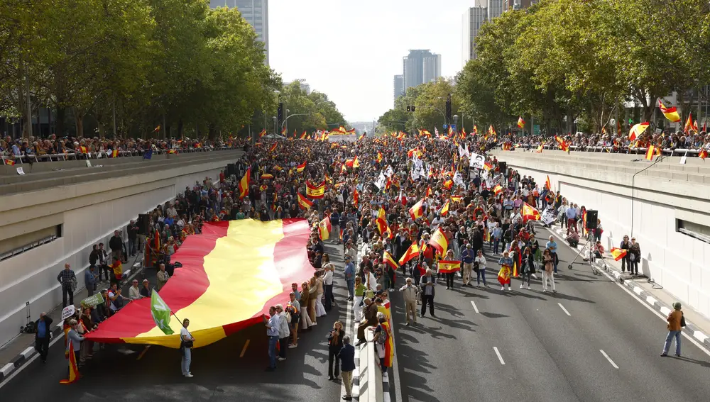 Manifestación en Plaza Castilla