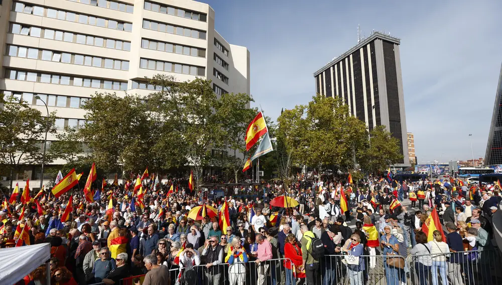 Manifestación en Plaza de Castilla