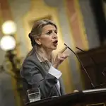 La vicepresidenta Yolanda Díaz